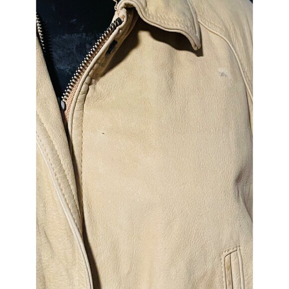 Pres De Chamonix Heavy  Leather Coat Size XL - Picture 6 of 10